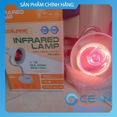 Đèn Hồng Ngoại 250w Medilamp TNE sưởi ấm giảm đau cơ xương khớp - Đèn Thấp