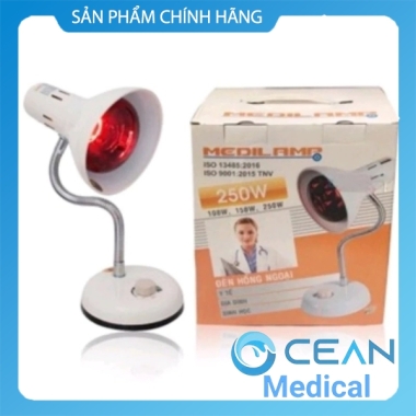 Đèn Hồng Ngoại 250w Medilamp TNE sưởi ấm giảm đau cơ xương khớp - Đèn Thấp