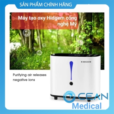 Máy tạo oxy gia đình Hidgem 6 lít công nghệ Mỹ