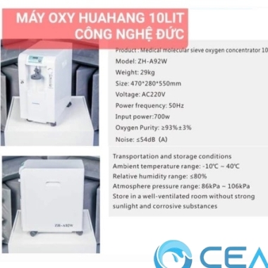Máy tạo oxy gia đình Huahang ZH-A92 10lit kèm xông khí dung