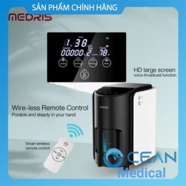 Máy tạo oxy MEDRIS 7lit công nghệ MỸ kèm xông khí dung