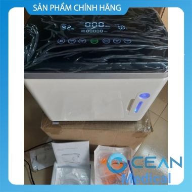 Máy tạo oxy y tế gia đình cho người già tại nhà OZ 7lit tặng kèm túi trữ oxy di động công nghệ Đức