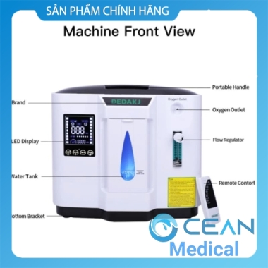Máy tạo oxy y tế gia đình DEDAKJ - DE - 1A 7lit công nghệ Đức BH 6 tháng